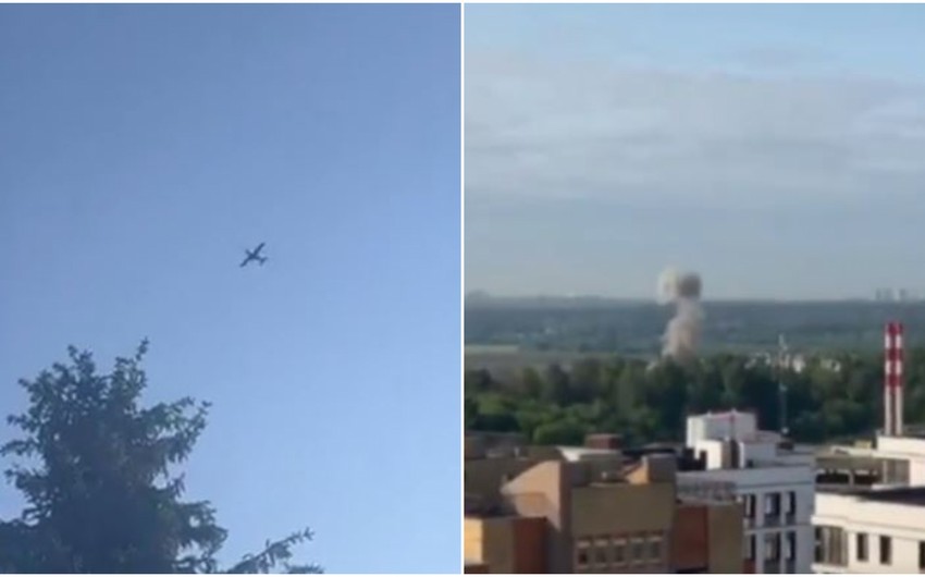 PUA-lar Moskvaya hücum edərək bir neçə binaya zərbə endirib, 2 nəfər yaralanıb - YENİLƏNİB