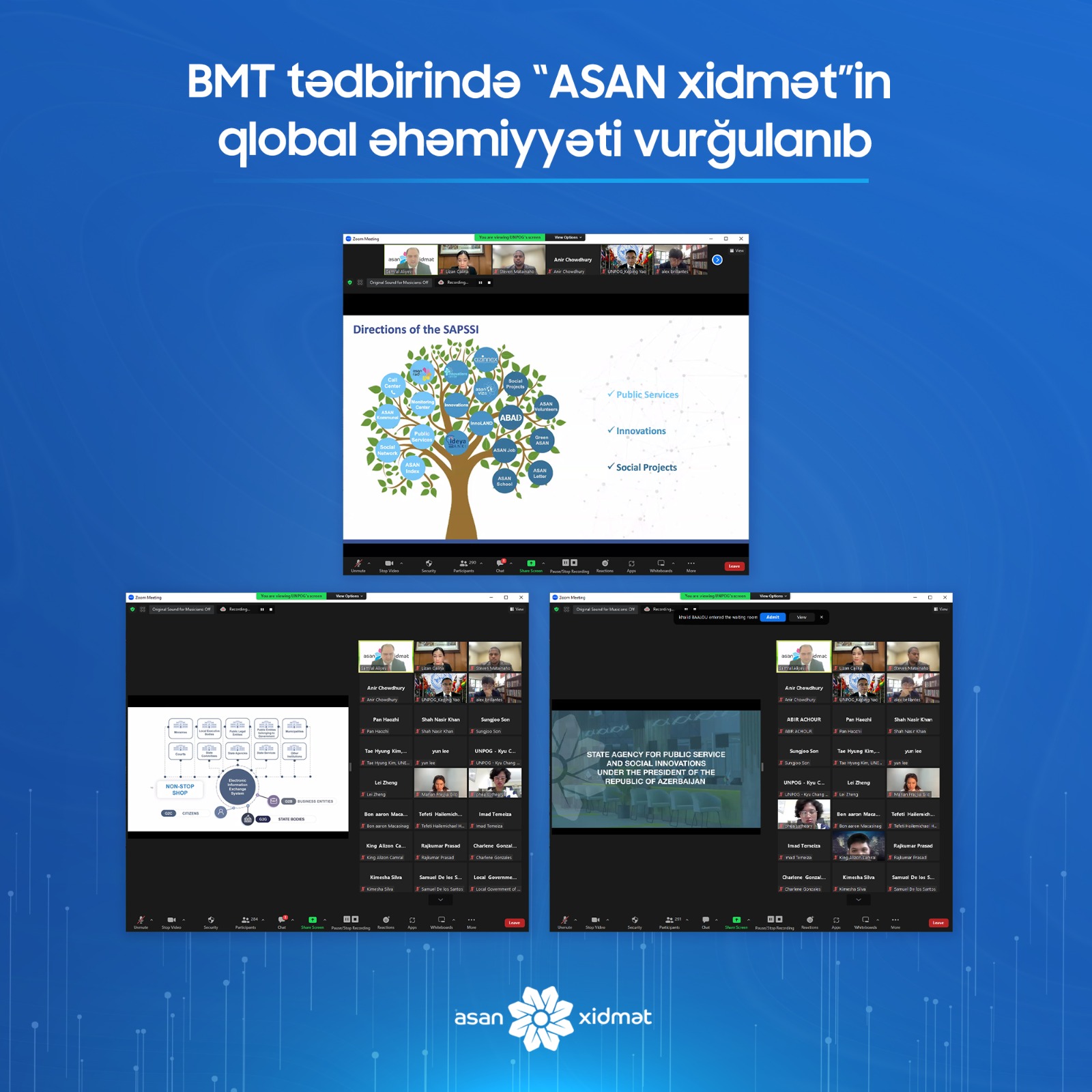 BMT tədbirində “ASAN xidmət”in qlobal əhəmiyyəti vurğulanıb