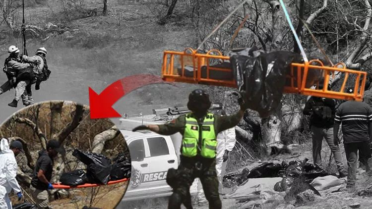 Uçurumun kənarında 45 torba insan cəsədi tapılıb