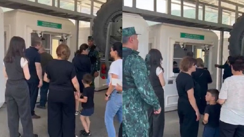 Ermənilər Laçın postundan belə keçdilər (VİDEO)