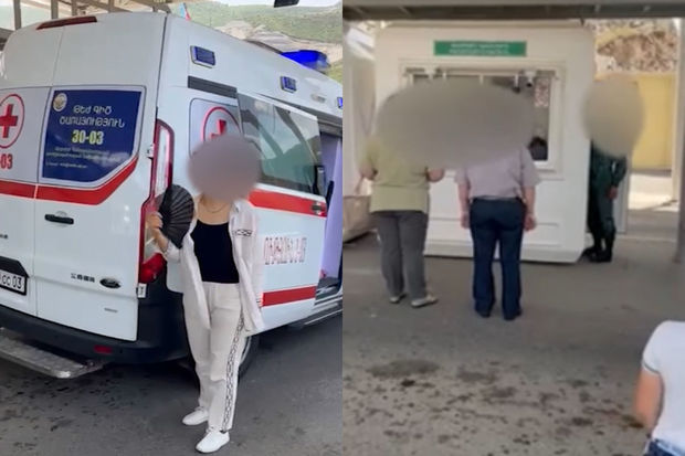 Qarabağın erməni sakinləri “Laçın” sərhəd-buraxılış məntəqəsindən sərbəst keçirlər - VİDEO