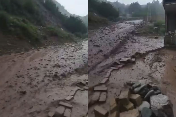 İsmayıllıya sel gəldi: Lahıc yolu bağlandı - YENİLƏNİB + VİDEO