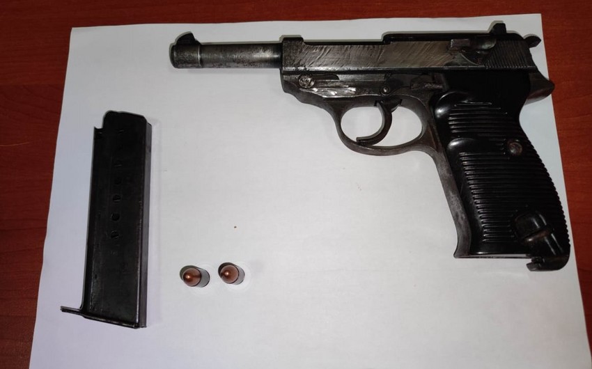 Samuxda keçmiş məhkumda odlu silah aşkarlanıb - FOTO