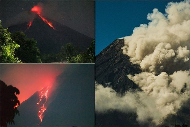 Filippində vulkan püskürdü: On mindən çox sakinin təxliyəsinə başlanıldı - FOTO/VİDEO