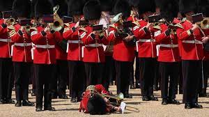 Mərasimdə britaniyalı mühafizəçilər istidən huşunu itirib