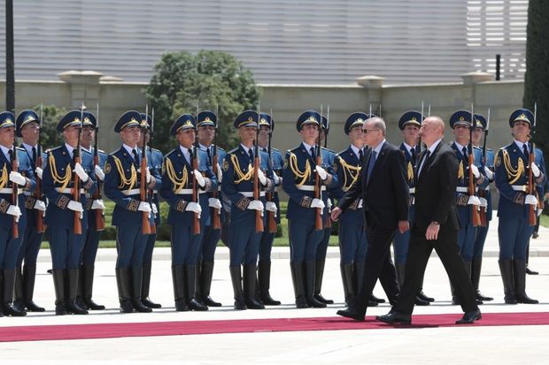 Rəcəb Tayyib Ərdoğanın rəsmi qarşılanma mərasimi olub - YENİLƏNİB + VİDEO