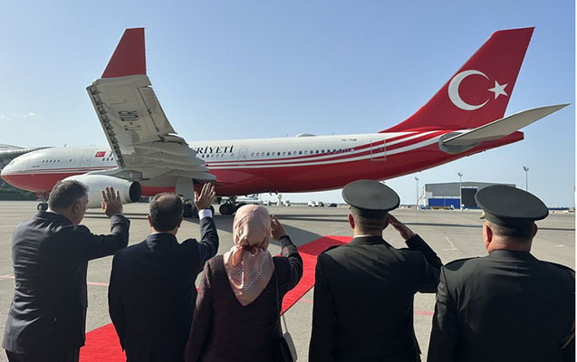 Ərdoğanın Azərbaycana səfəri başa çatdı - Foto