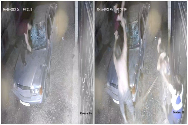 Keçmiş arvadı və qaynına xəsarət yetirdi, avtomobili əzdi - ANBAAN VİDEO