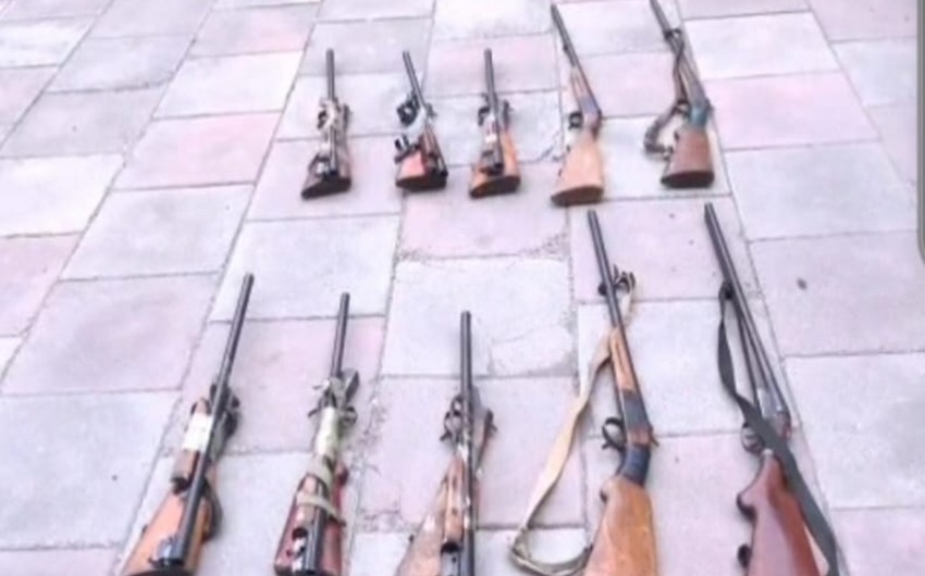 Ağcabədidə silahlar və narkotik tərkibli bitki aşkarlanıb