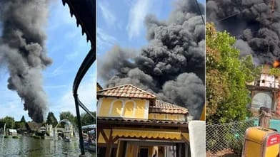 Almaniyanın ən böyük əyləncə parkında yanğın: 25 min insan təxliyə EDİLDİ 