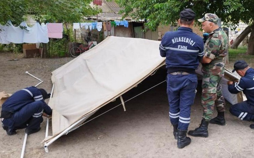 Qaxda sel fəsadlar törədib, fərdi yaşayış evi yararsız vəziyyətə düşüb