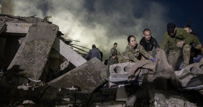 Rusiya qüvvələri Ukraynanın Kramatorsk şəhərini vurub