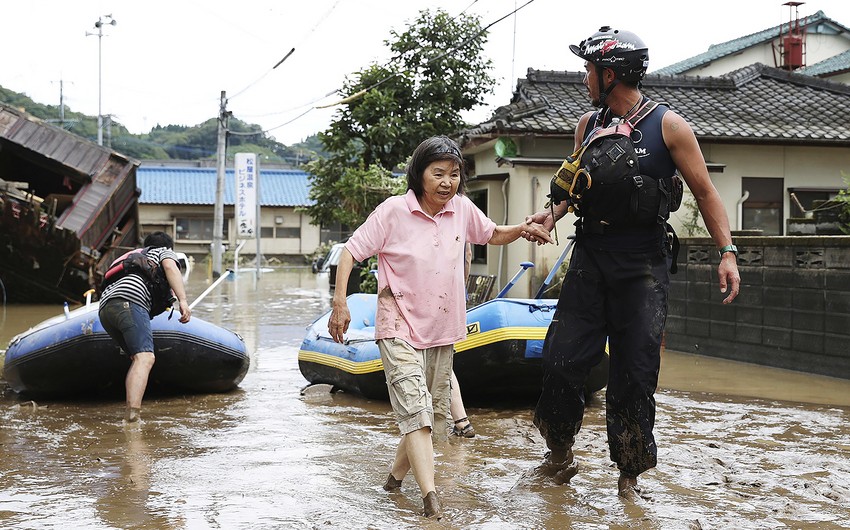 Yaponiyada güclü yağış insan tələfatına səbəb olub