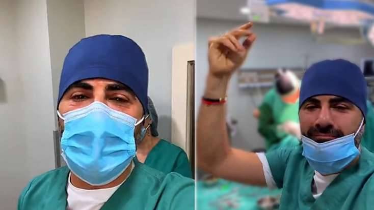 Zaur Baxşəliyev əməliyyat olunan xəstənin həyatını belə təhlükəyə atdı - VİDEO