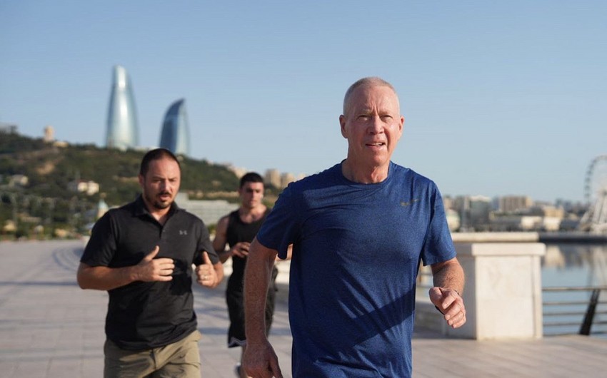 İsrailin müdafiə naziri Bakıdan paylaşım edib: 