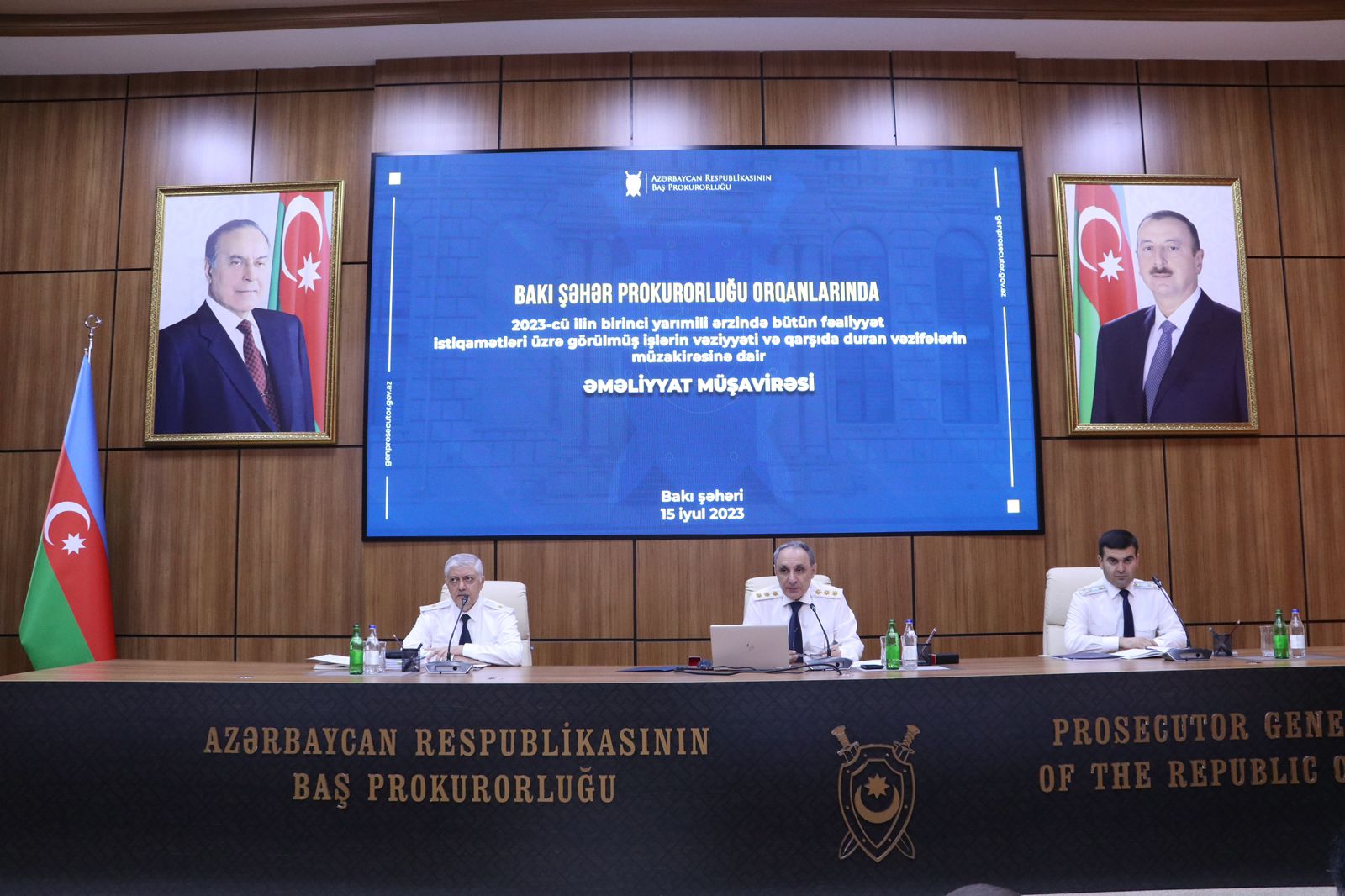 Bakı şəhər prokurorluğunun 2023-cü ilin I yarımilinə həsr olunmuş əməliyyat müşavirəsi keçirilib