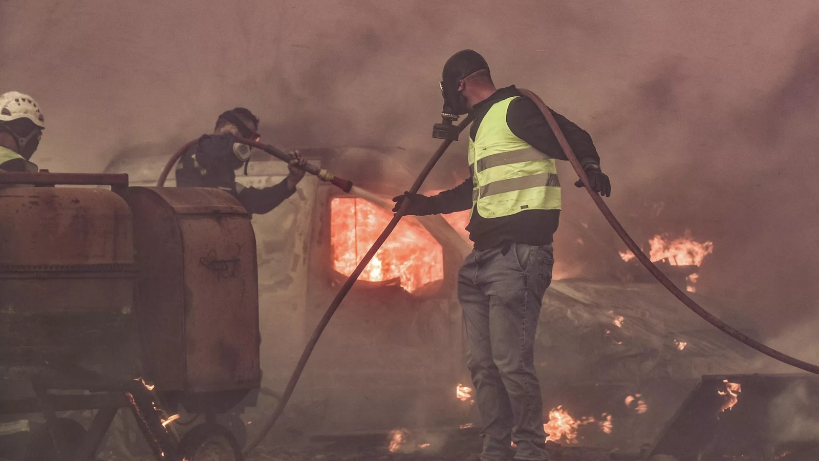 Yunanıstanda meşə yanğınları davam edir
