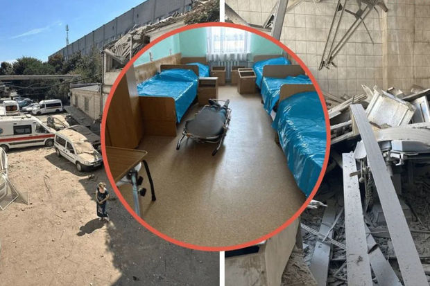 Rusiya Xersonda xəstəxananı atəşə tutdu: Həkim öldü, yaralılar var - FOTO