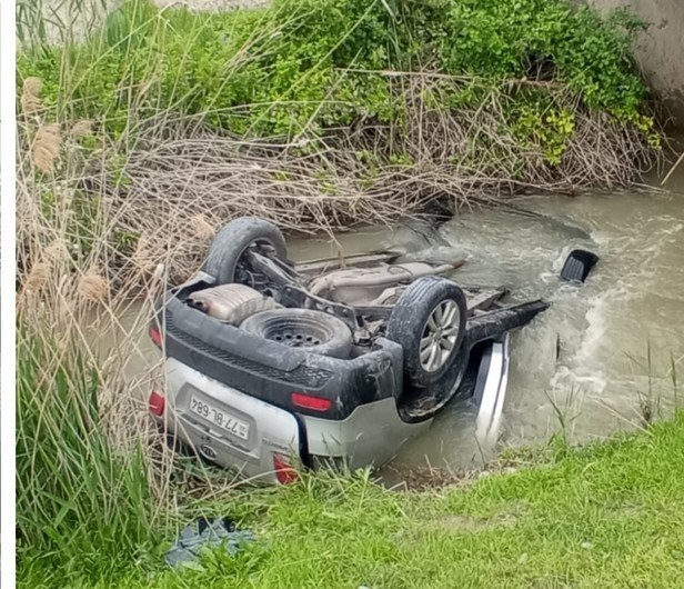 Sabirabadda avtomobil su kanalına aşıb, ölən və yaralılar var