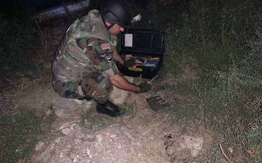 Abşeronda hərbi sursat aşkarlanıb