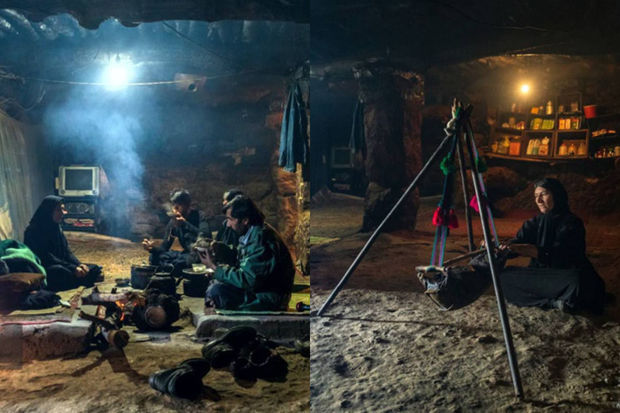 İranda iki ailənin məskunlaşdığı mağaradan məyusedici görüntülər - FOTO