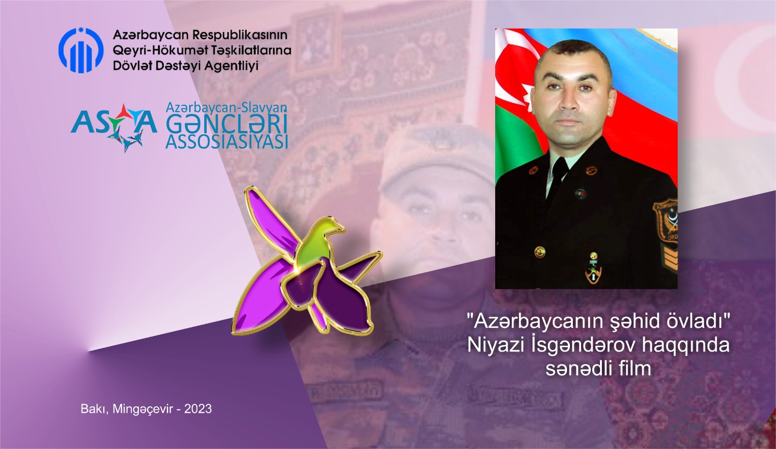 ASGA “Azərbaycanın şəhid övladı” – şəhid Niyazi İsgəndərov haqqında sənədli film ərsəyə gətirəcək