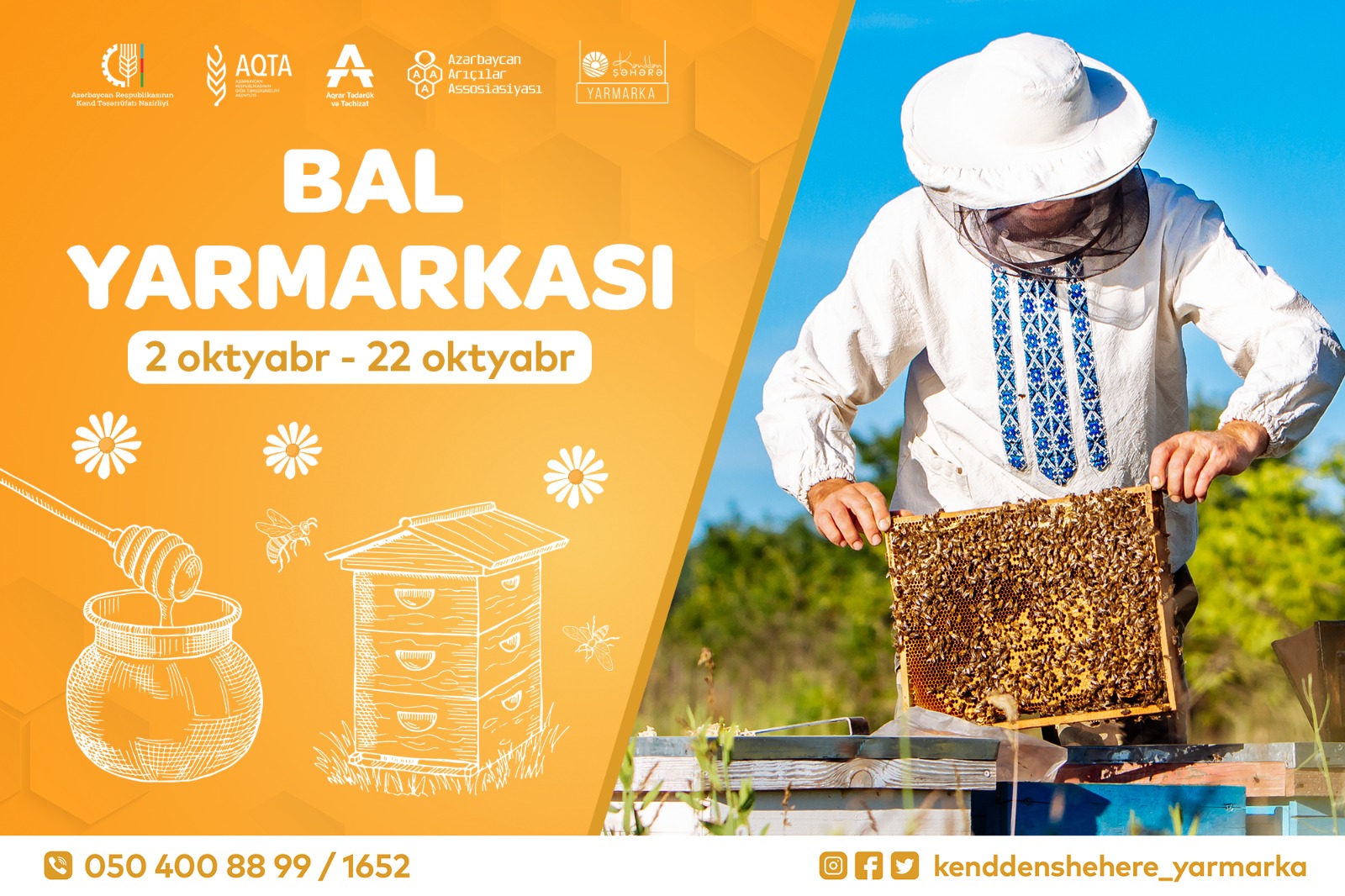 Bakıda arıçılıq məhsullarının 23-cü Respublika Sərgi-Satış Yarmarkası keçiriləcək