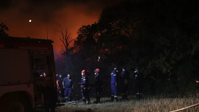 Yunanıstanda meşə yanğınları 9-cu gündə davam edir