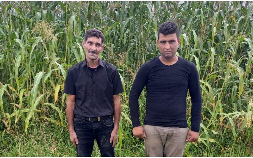 Azərbaycan dövlət sərhədini pozmağa çalışan əcnəbilər saxlanıldı - FOTO
