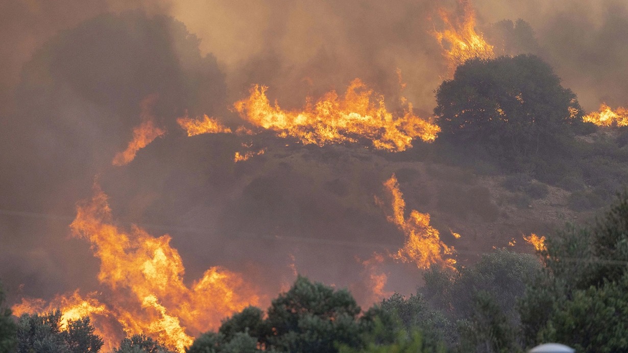 Yunanıstanda yanğın 13 gündür davam edir
