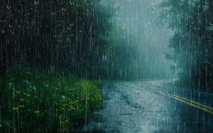 Sabah bəzi rayonlarda intensiv yağış yağacaq, şimşək çaxacaq, dolu düşəcək