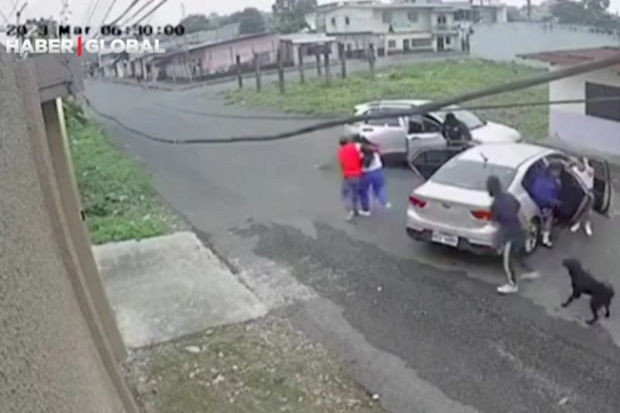 Ekvadorda yeniyetmə qızın qaçırılması müşahidə kameralarına düşdü - ANBAAN VİDEO