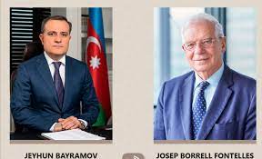 Ceyhun Bayramov Cozep Borellə bölgədəki cari vəziyyəti müzakirə edib