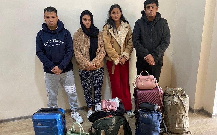 Azərbaycandan Rusiyaya qanunsuz yolla keçmək istəyən Nepal vətəndaşları saxlanıldı - FOTO