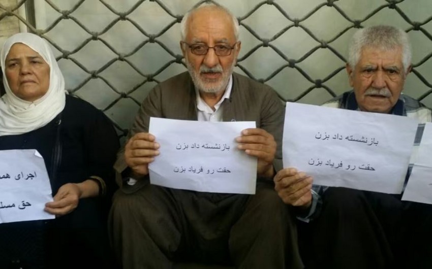 İranın altı şəhərində təqaüdçülər etiraz aksiyası keçirib