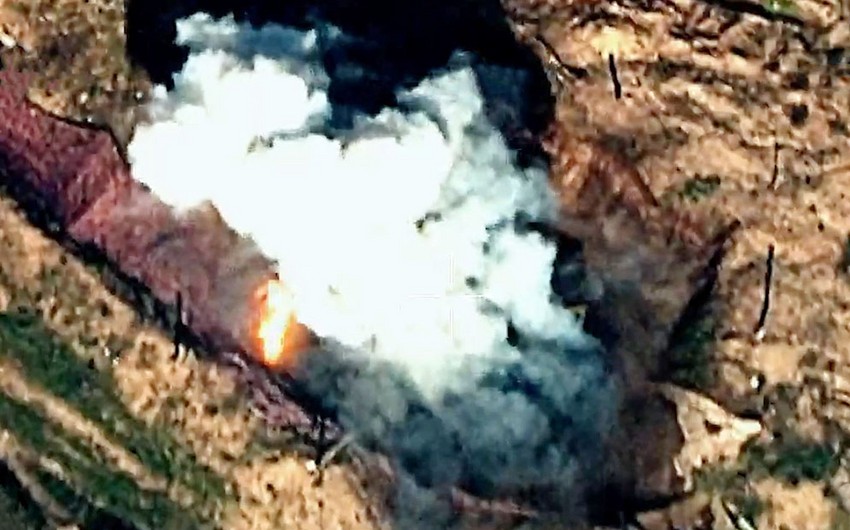 Azərbaycanın mülki infrastrukturunu hədəfə alan top qurğusu məhv edilib