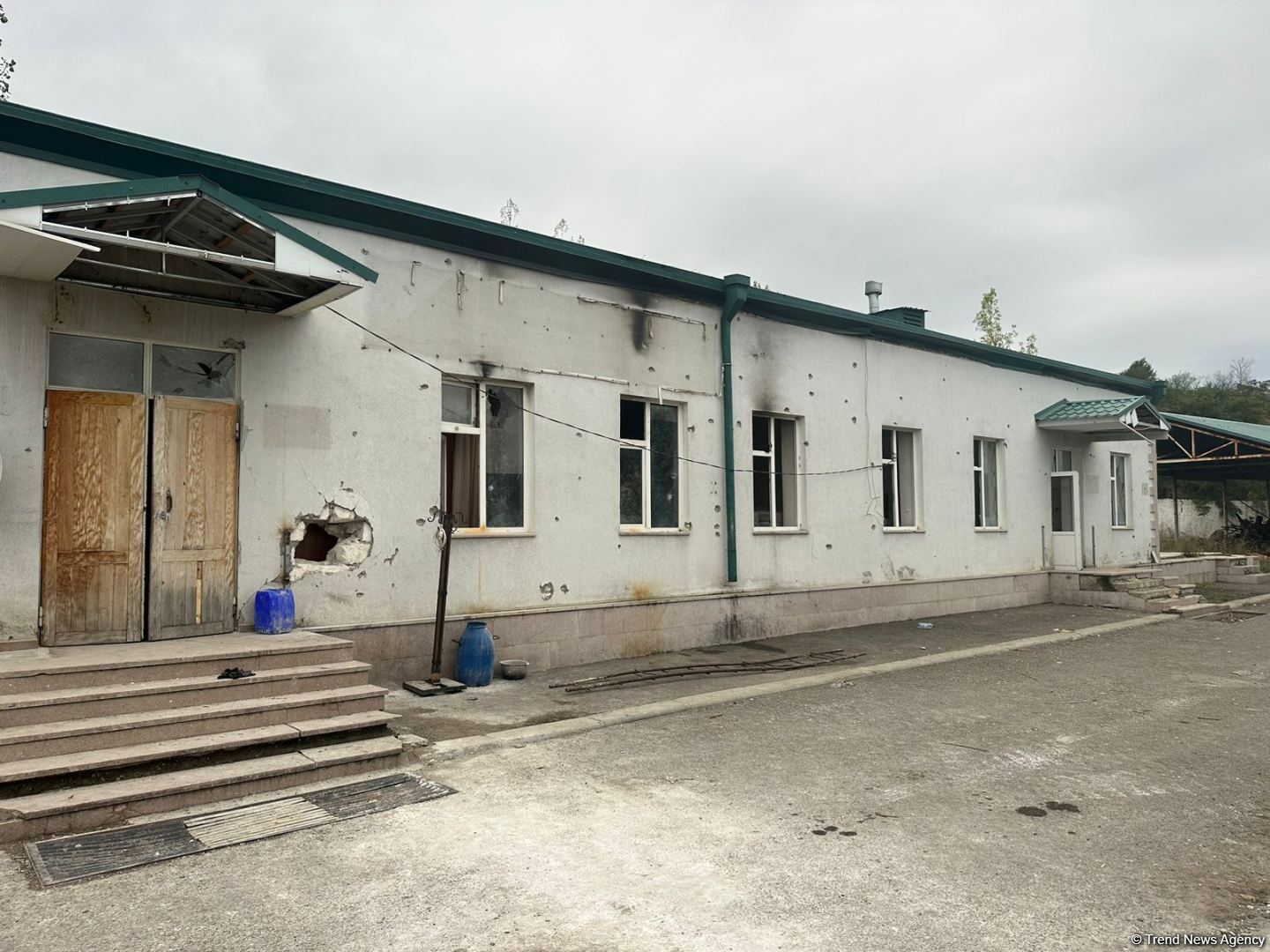 Lokal antiterror tədbirləri zamanı Şuşada zərərsizləşdirilmiş erməni postu (FOTO)