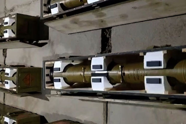 Qarabağ bölgəsindəki növbəti mülki obyektdə silah-sursat aşkar edilib - VİDEO