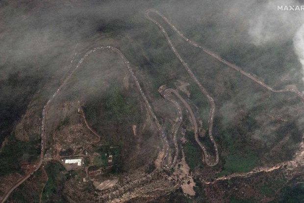 Qarabağda qanunsuz məskunlaşan ermənilərin Ermənistana köçü davam edir - PEYKDƏN GÖRÜNTÜ