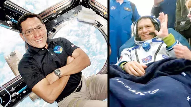 Rekord qıran astronavt yerə qayıtdı