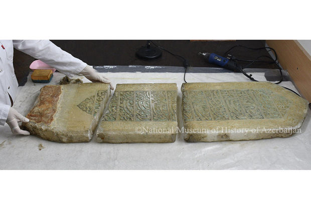 Fətəli xanın başdaşı bərpa edilir - FOTO