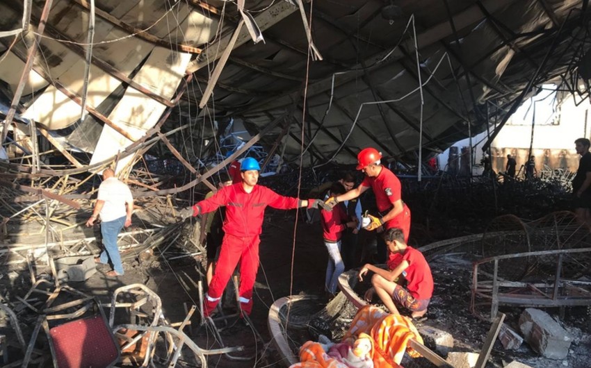 İraqda yanğında yaralanan 20 nəfər müalicə üçün Türkiyəyə gətirilib