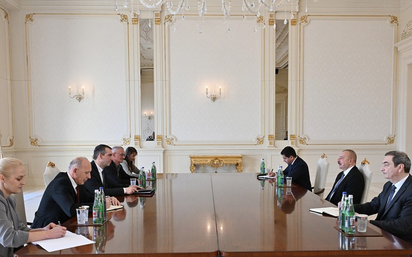 Prezident İlham Əliyev Serbiya Milli Assambleyasının sədrini qəbul edib