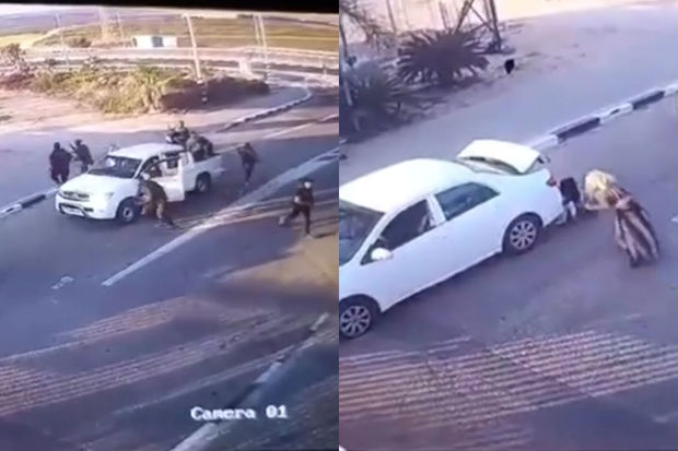 SAXAL yaşayış məntəqəsinə soxulmağa çalışan HƏMAS döyüşçülərini dəf etdi - VİDEO