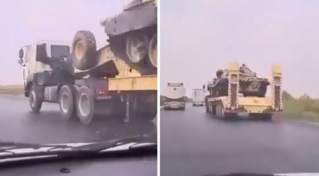 İran ordusu İraq sərhədinə tanklar və zirehli maşınlar göndərir - VİDEO