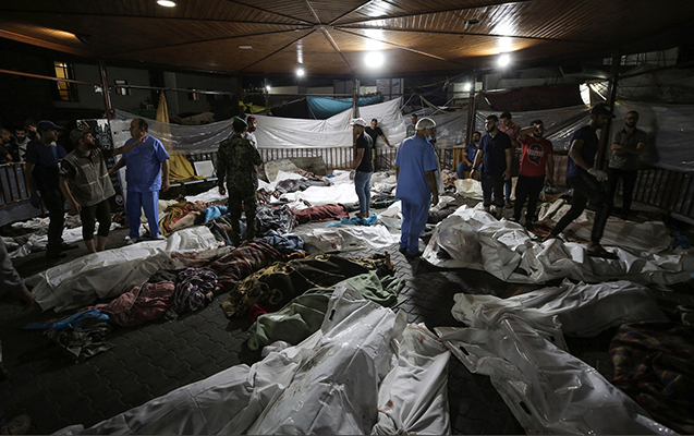 Qəzzada xəstəxananın vurulması nəticəsində ölənlərin sayı 800-ü ötdü