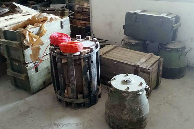 Qarabağ bölgəsində xeyli sayda mina və əldəqayırma partlayıcı qurğular aşkar edilib - FOTO