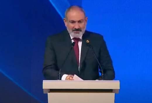 Paşinyanın Tbilisidə təqdim etdiyi xəritədə Azərbaycan belə göstərildi (FOTO)