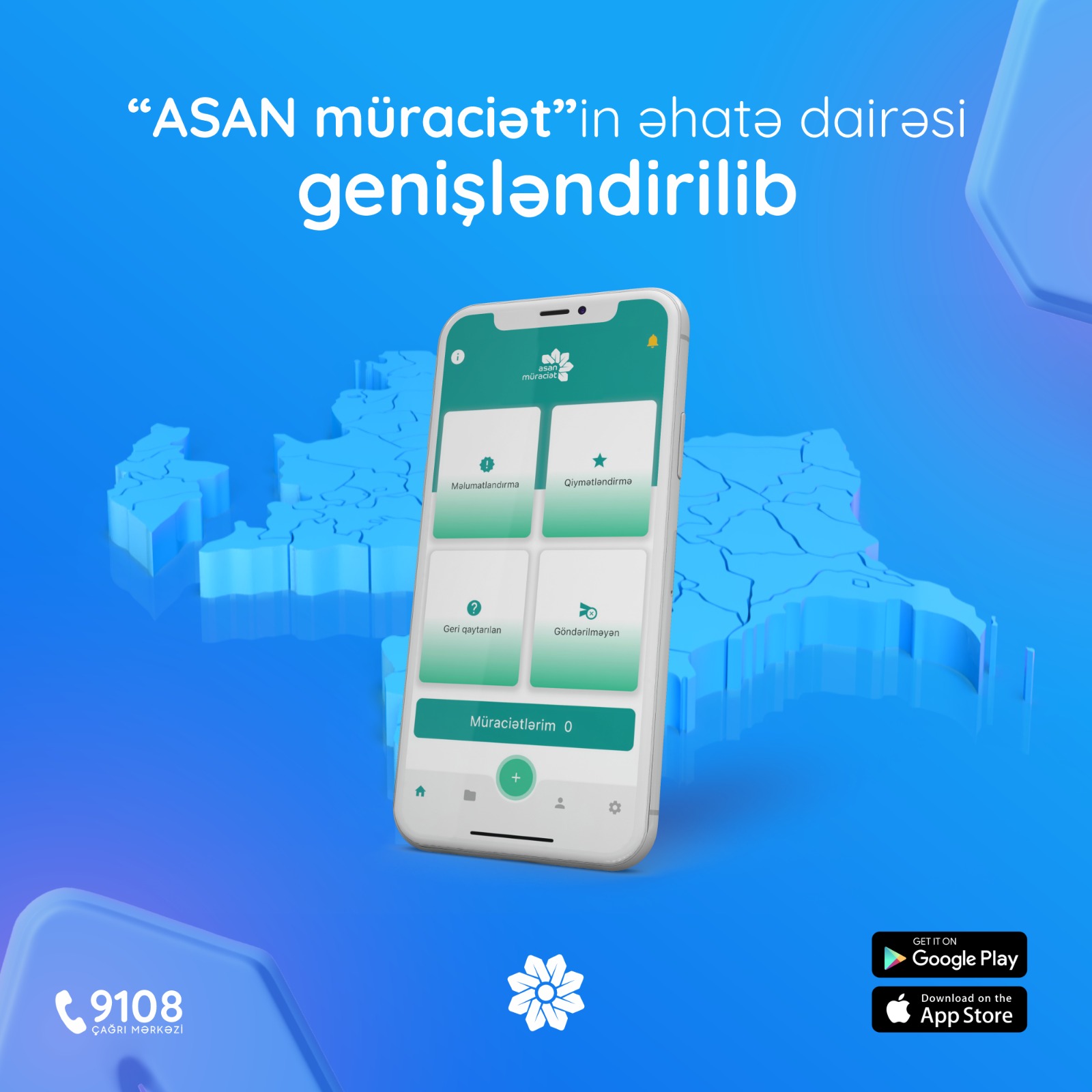 “ASAN müraciət”in əhatə dairəsi genişləndirilib 