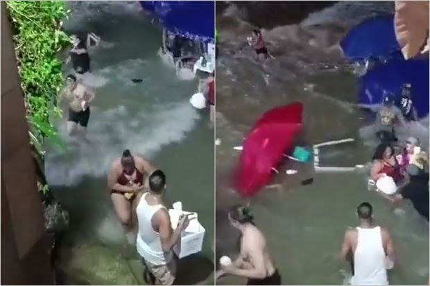 Qəfil gələn sel insanları ağuşuna aldı: Dominikandan qorxunc görüntülər - VİDEO